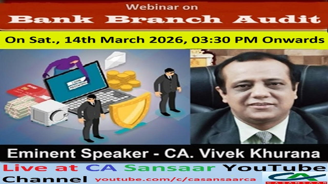 Webinar on Practical Aspects of Bank Branch Audit