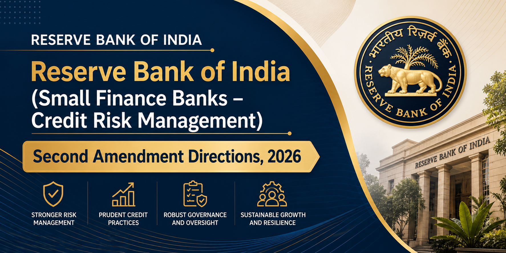 Reserve Bank of India (Small Finance Banks – Credit Risk Management) Second Amendment Directions, 2026