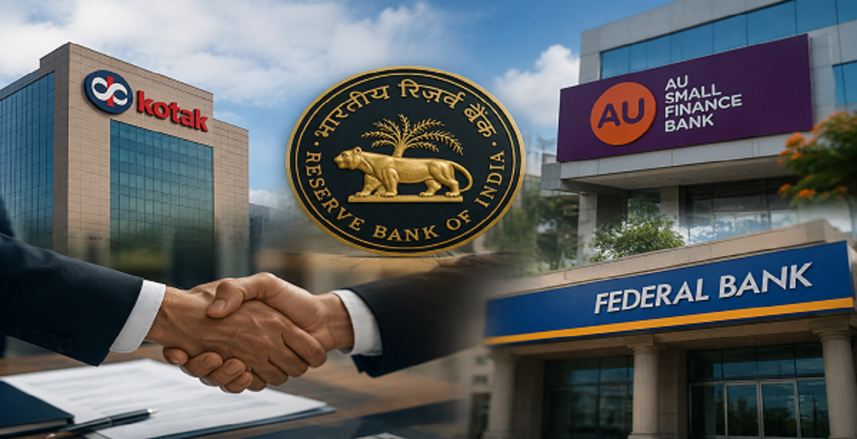 RBI Clears Kotak Mahindra Bank to Increase Stake in AU Small Finance Bank and Federal Bank