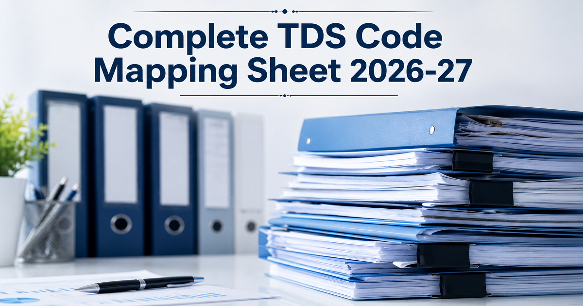 backend Complete TDS Code Mapping Sheet 2026-27